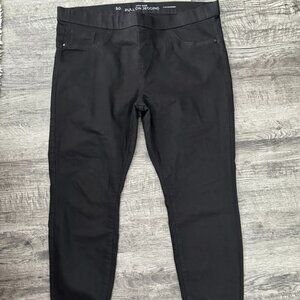 Clockhouse Mid Rise Pull On Black Jeggings XL